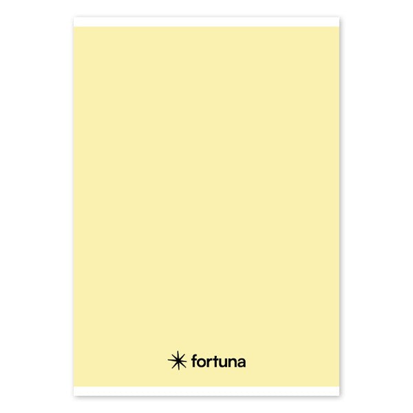 Füzet vonalas FORTUNA Monocolor A/5 32 lapos pasztell sárga kép