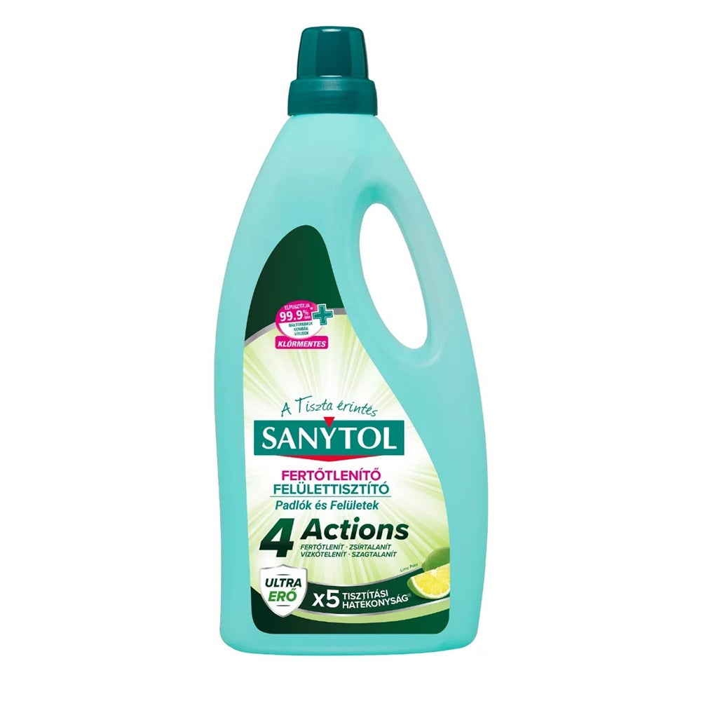 Felületfertőtlenítő 1 liter Sanytol_4Actions lime kép