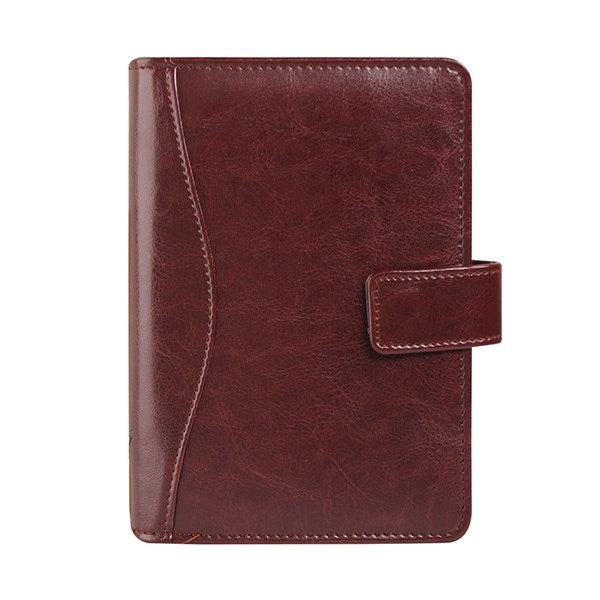 Gyűrűs kalendárium SATURNUS L231 sárga lapos bordó műbőr 2026. kép