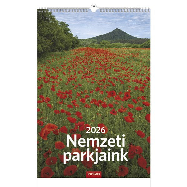 Falinaptár TOPTIMER T094 220x330mm álló Nemzeti parkjaink 2026. kép