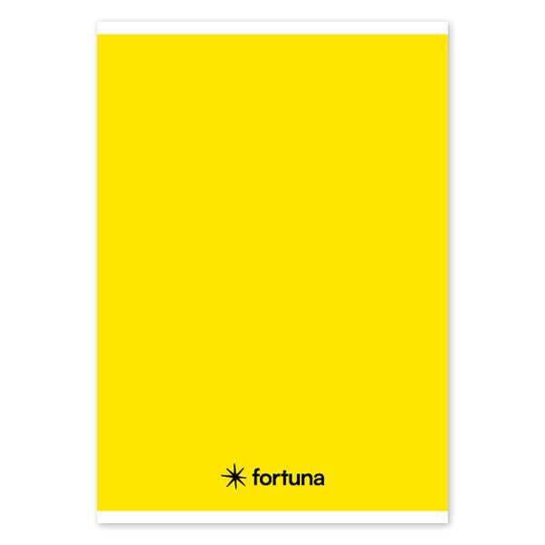 Füzet vonalas FORTUNA Monocolor A/5 32 lapos sárga kép
