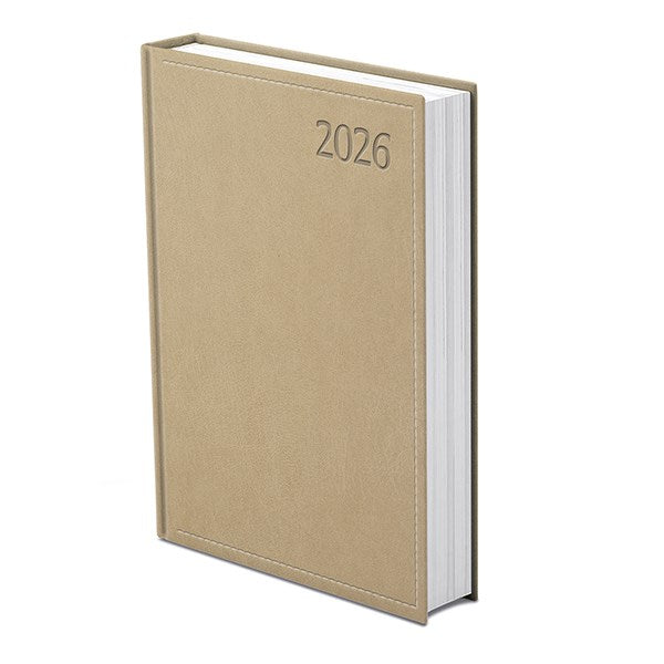 Határidőnapló TOPTIMER Traditional T020 B/5 napi fehér lapos bézs 2026. kép