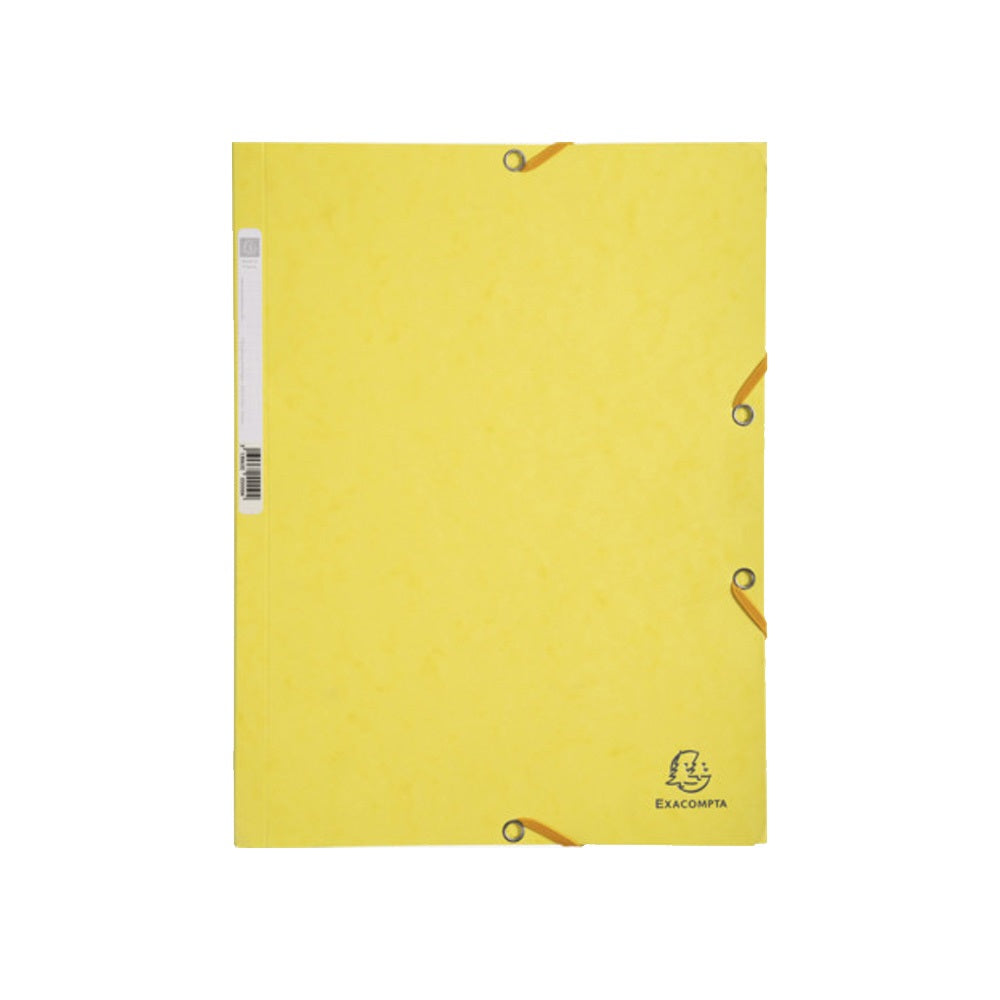 Gumis mappa karton prespán A/4 Exacompta citromsárga kép