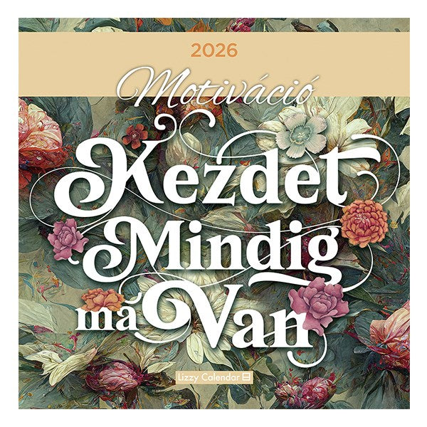 Falinaptár LIZZY CARD 300x600mm álló Motiváció 2026. kép