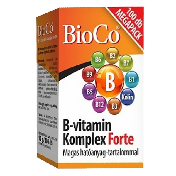 Vitamin BIOCO B-vitamin Komplex Forte 100 darab kép