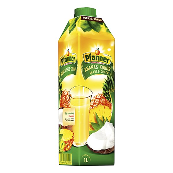 Gyümölcslé PFANNER ananász-kókusz 25% 1L kép