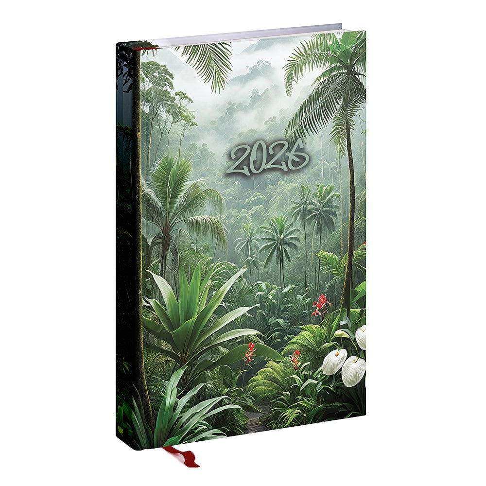 Határidőnapló REALSYSTEM Picture A/5 napi fehér lapos Tropical 2026. kép