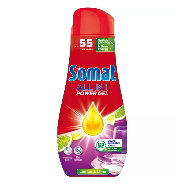 Mosogatógép gél SOMAT Allin1 Lemon 990ml kép