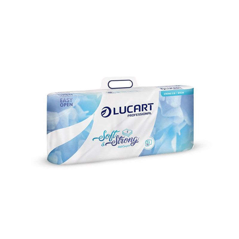 Toalettpapír LUCART Soft & Strong 3 rétegű 10 tekercses 120 lapos hófehér kép