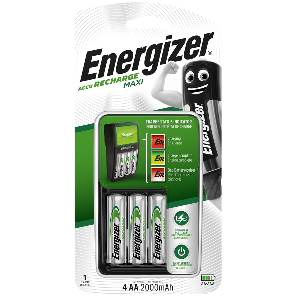 Akkutöltő Quattro Maxi + 4 db AA ceruza 2000mAh, Energizer kép