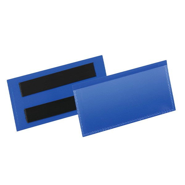 Logisztikai zseb DURABLE mágneses 100 x 38 mm sötétkék 50 darab/csomag kép