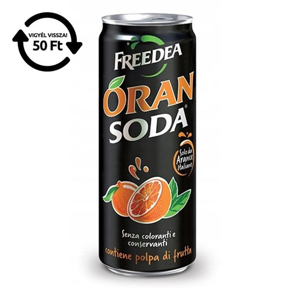 Üdítőital szénsavas LEMON SODA narancs 0,33 L DRS kép
