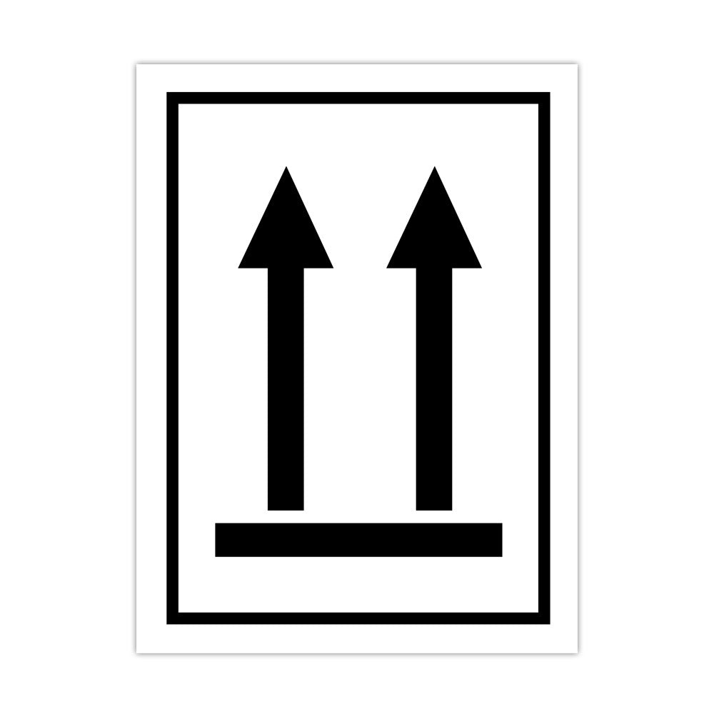 Információs címke, papír Csomag helyzete fölfelé 7,5cmx10cm 300db/tekercs kép