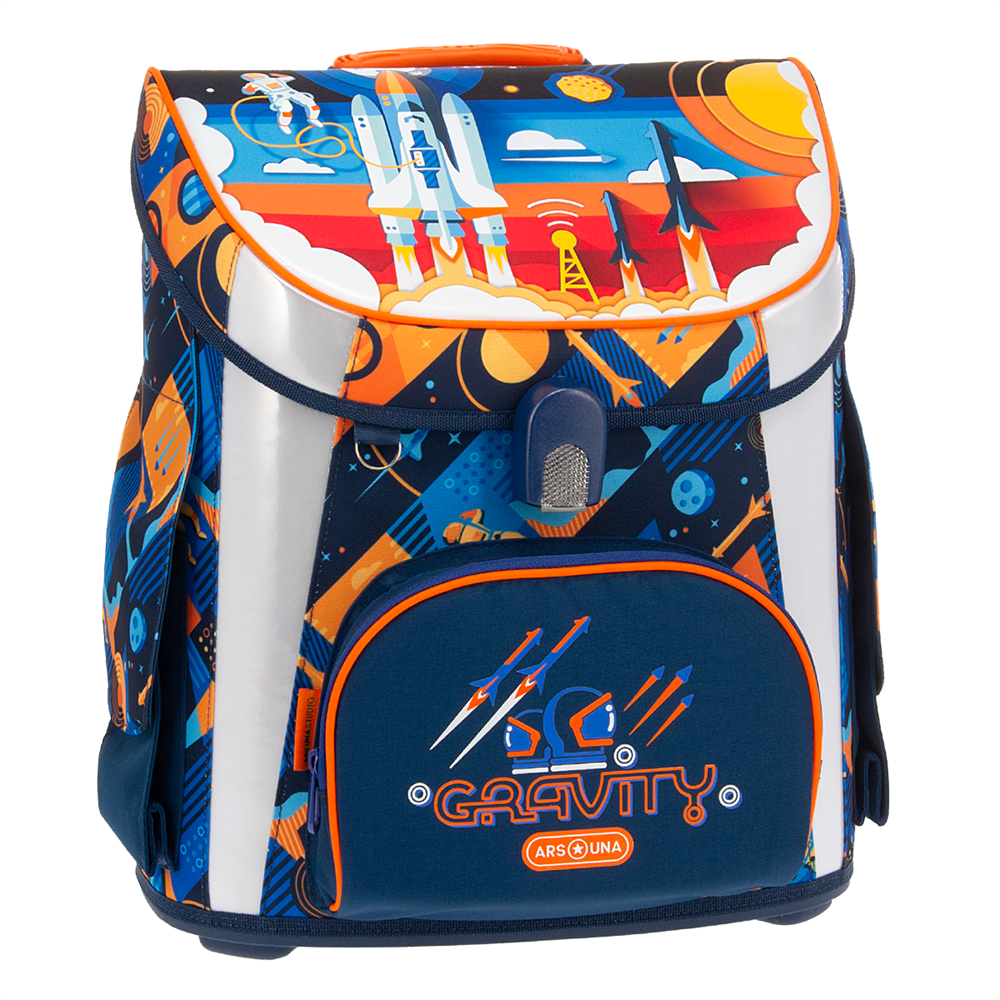 Iskolatáska ergonómiai, fiús kompakt easy mágneszáras Ars Una GRAVITY kép