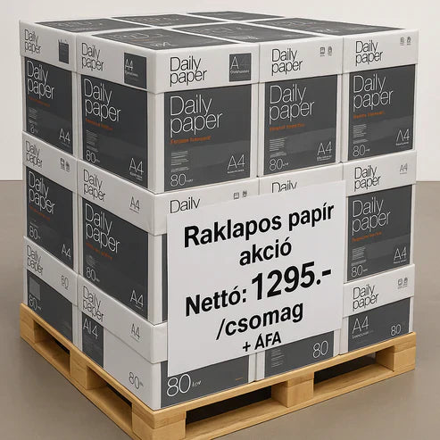 Raklapos irodai papír akció cégeknek – Daily Paper 80 g/m² másolópapír