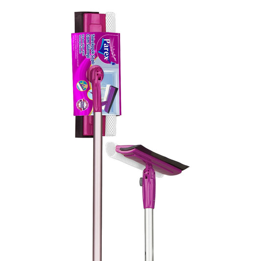 Ablaklehúzó gumis-szivacsos teleszkópos nyéllel 135 cm Parex kép