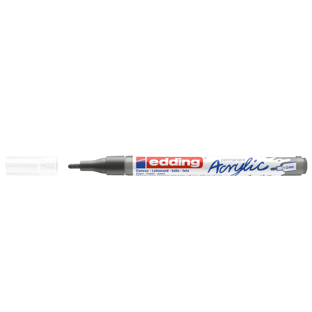 Akril marker 1-2mm, Edding 5300 antracit kép