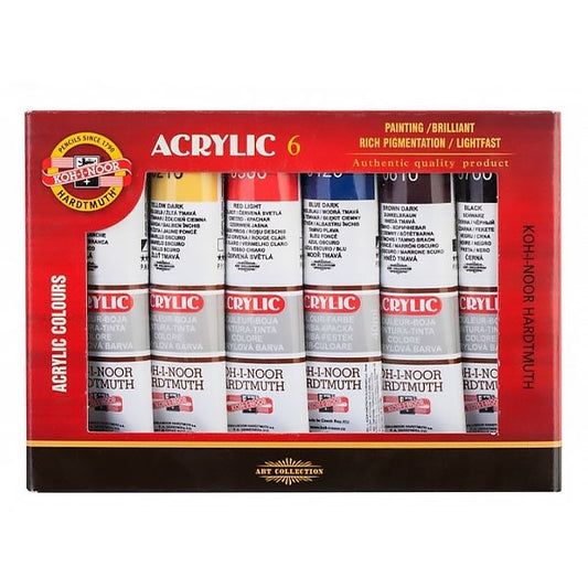 Akrilfesték KOH-I-NOOR 1627S0601KS 40ml 6 darabos