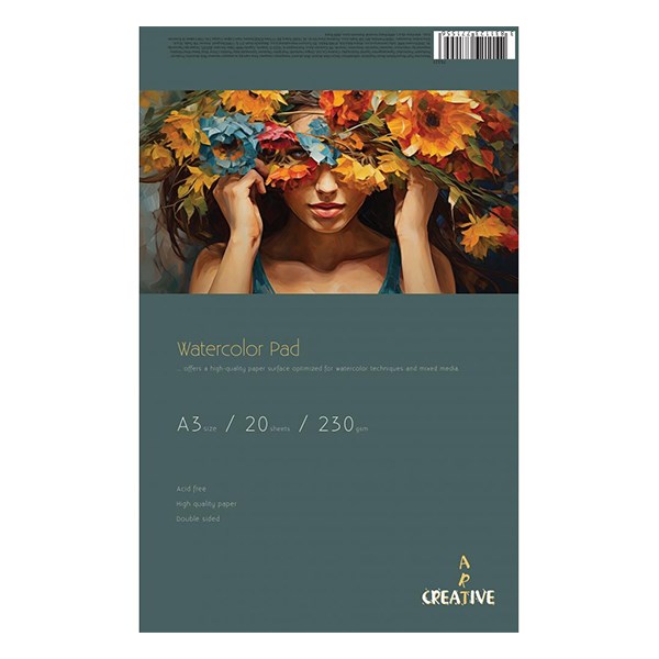 Akvarell rajztömb CREATIVE A/3 230 g 20 lapos