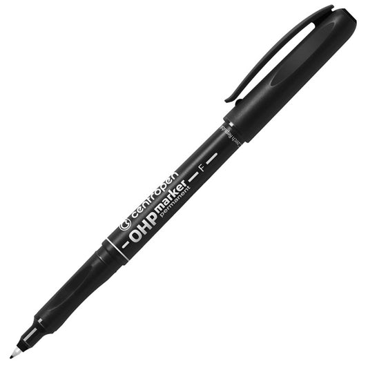 Alkoholos marker 0,6mm, F OHP Centropen 2636 fekete kép