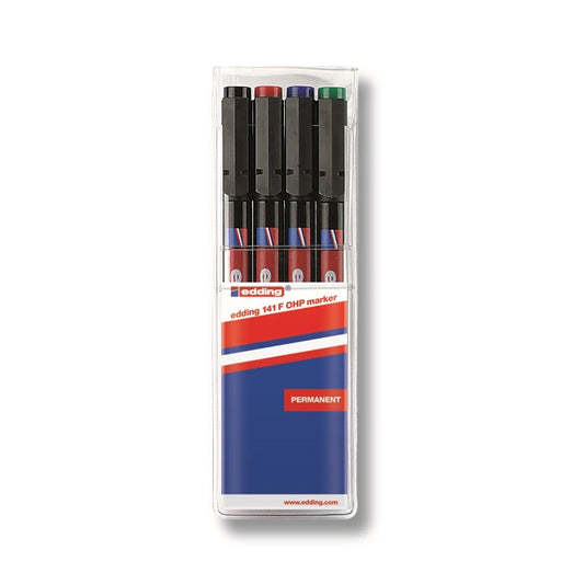 Alkoholos marker készlet 0,6mm, 141F OHP Edding 4 klf. szín kép