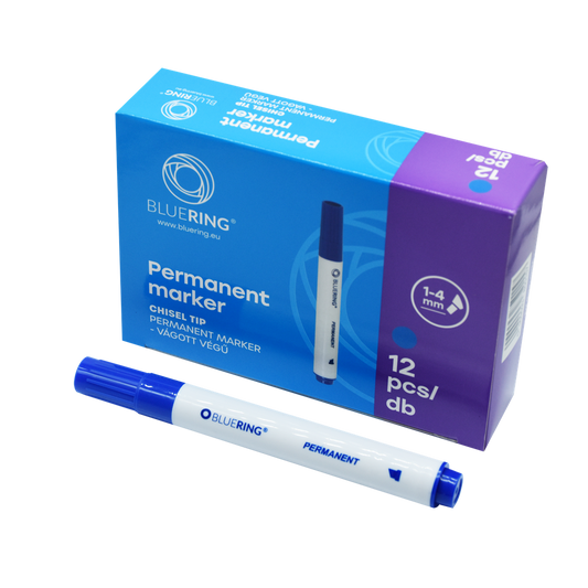 Alkoholos marker 1-4mm, vágott végű Bluering® kék kép