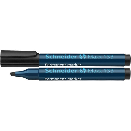Alkoholos marker 1-4mm, vágott végű Schneider Maxx 133 fekete kép