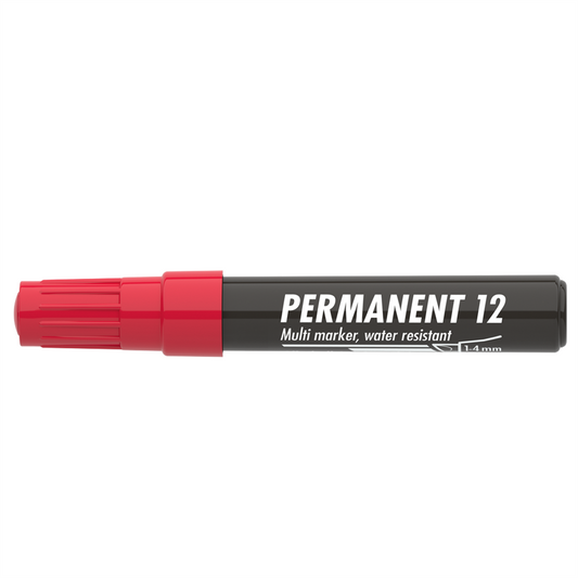 Alkoholos marker 1-4mm, vágott Ico 12 piros kép