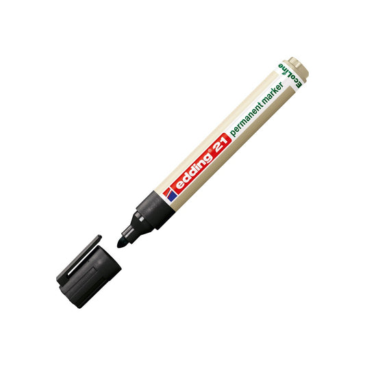Alkoholos marker 1,5-3mm, Edding 21 EcoLine fekete kép