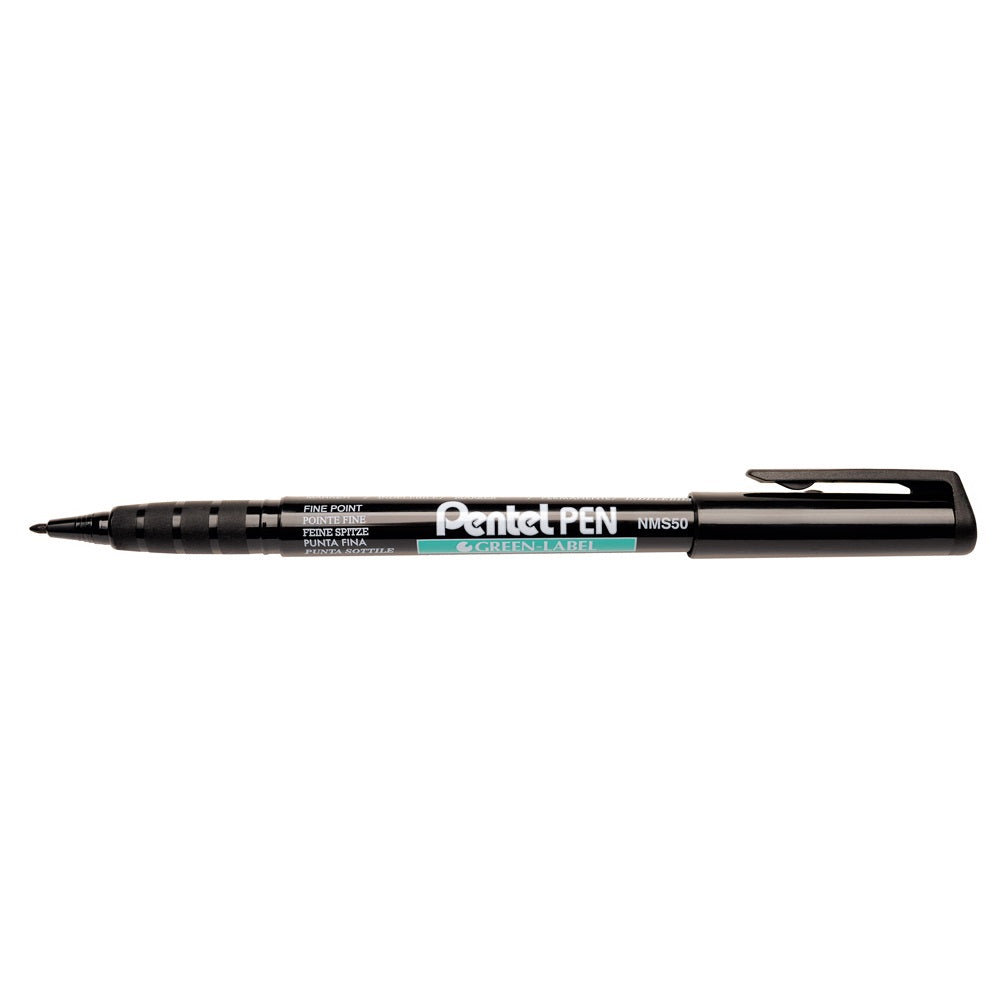 Alkoholos marker 2mm kerek hegyű NMS50-AO Pentel fekete kép
