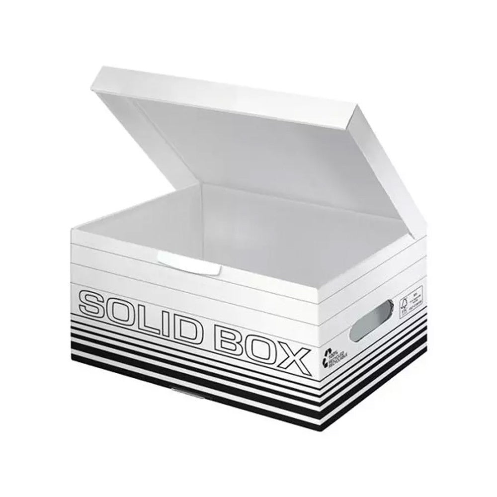 Archiváló doboz S méret, felfelé nyíló tetővel Leitz Solid Box fehér kép