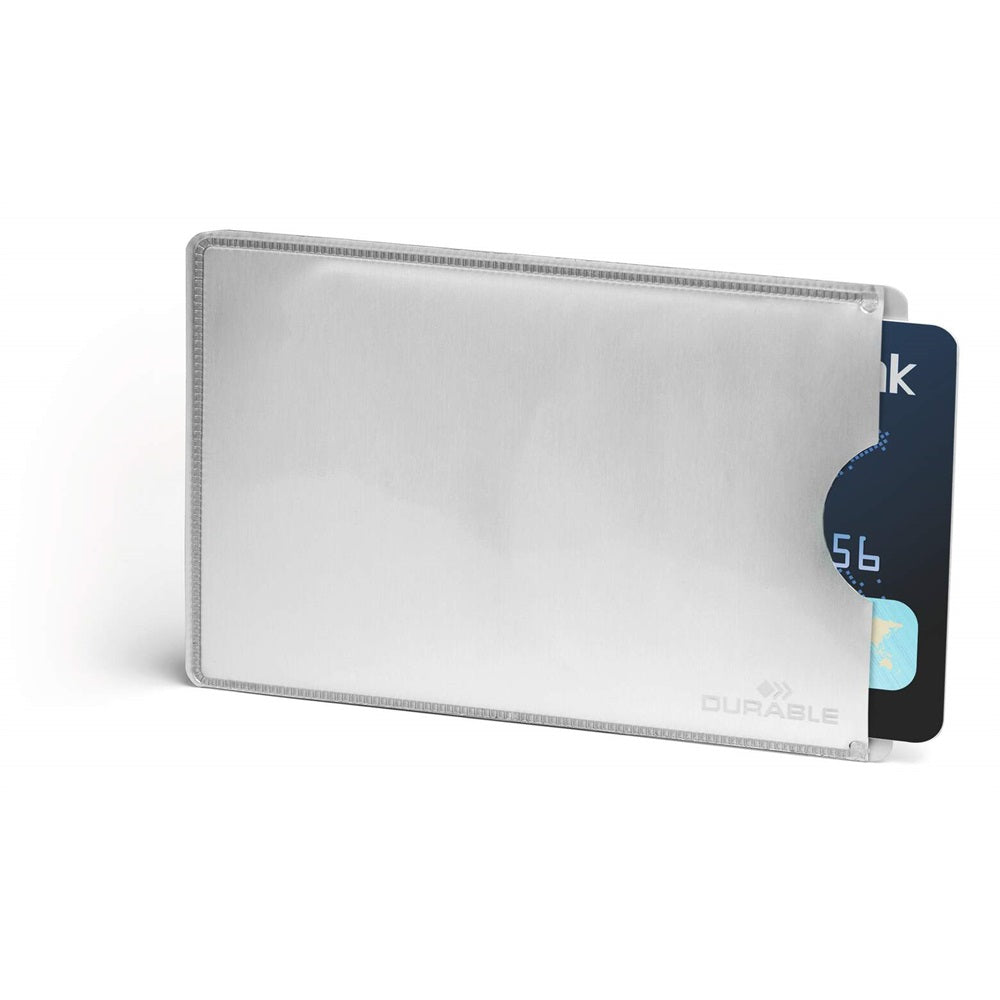 Bankkártya tok 54x86mm, 1 db-os RFID védelem 10 db/csomag, Durable kép