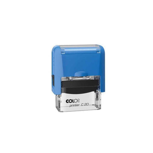Bélyegző Printer Colop Pocket Stamp 20 kék átlátszó ház kék párna kép
