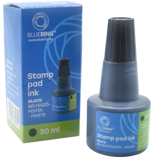 Bélyegzőfesték 30ml, Bluering® Flower fekete kép