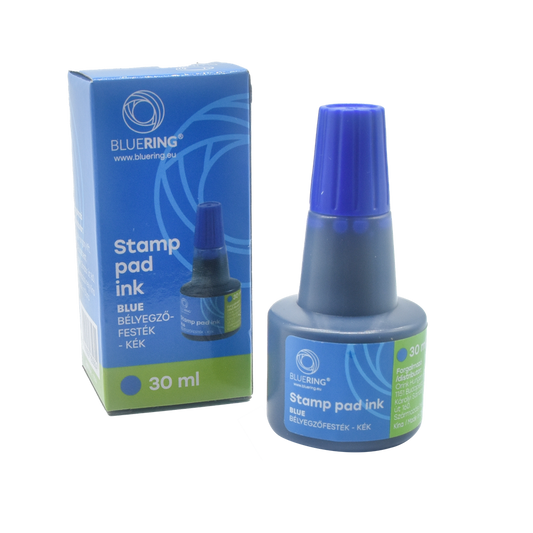Bélyegzőfesték 30ml, Bluering® Flower kék kép