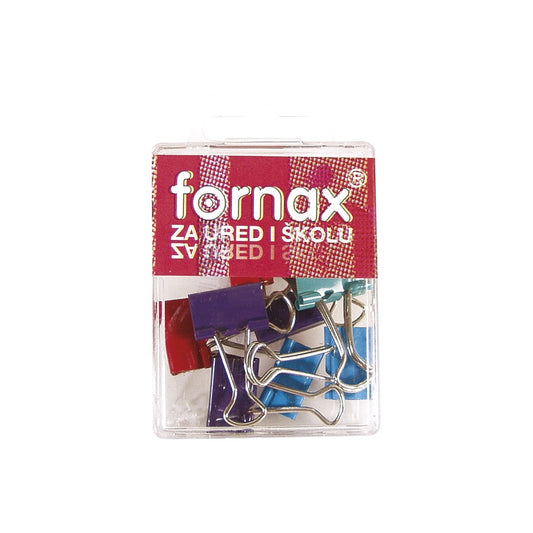 Binderkapocs 19mm, BC-30, 10 db műanyag dobozban, Fornax színes kép
