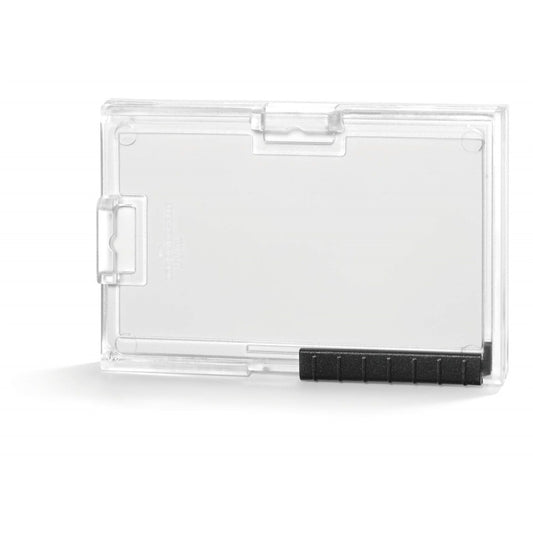 Biztonsági kártyatartó Durable 1 kártya számára PushBox Mono, 10 db/csomag, áttetsző kép