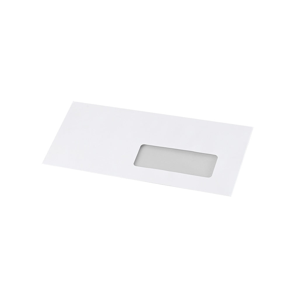Boríték LA4 enyvezett bélésnyomott jobb ablakos 35x90mm 110 × 220mm J28A20 Bluering® fehér kép