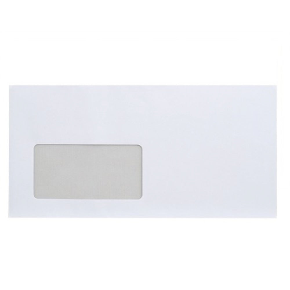 Boríték LA4 szilikonos bélésnyomott bal ablak 45x90mm 110×220mm B20A15 Bluering® fehér kép