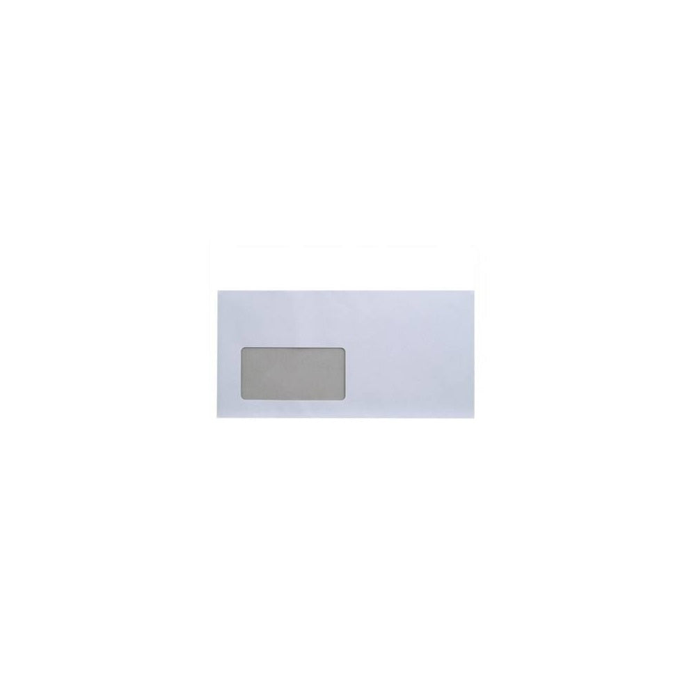 Boríték LA4 szilikonos bélésnyomott bal ablakos 35x90mm 110x220mm B20A20 Bluering® fehér kép