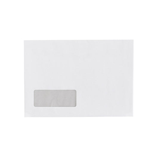 Boríték LC/5 enyvezett bélésnyomott bal ablakos 35x90mm 162x229mm B20A20 Bluering® fehér kép