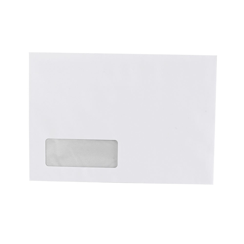 Boríték LC/5 öntapadó bélésnyomott bal ablakos 35x90mm 162x229mm B20A20 Bluering® fehér kép