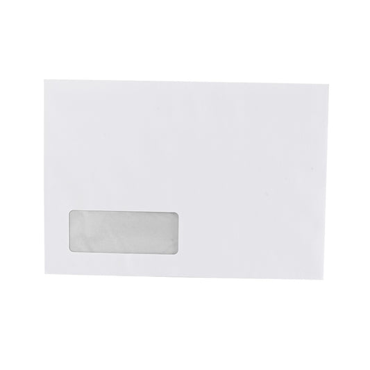 Boríték LC/5 öntapadó bélésnyomott bal ablakos 35x90mm 162x229mm B20A20 Bluering® fehér kép