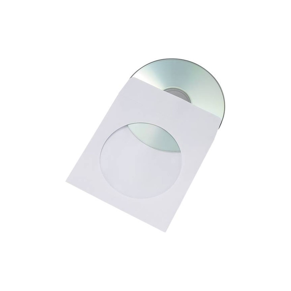 Boríték TCD öntapadó körablakos cd papírtok 125x125mm 1000 db Bluering® fehér kép