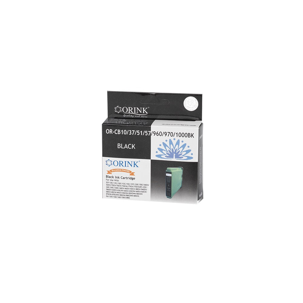 Brother CB37/LC960/LC970/LC1000 tintapatron black ORINK kép