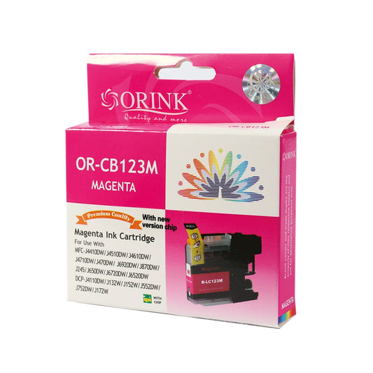 Brother LC123 tintapatron magenta ORINK kép