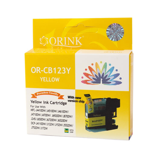 Brother LC123 tintapatron yellow ORINK kép
