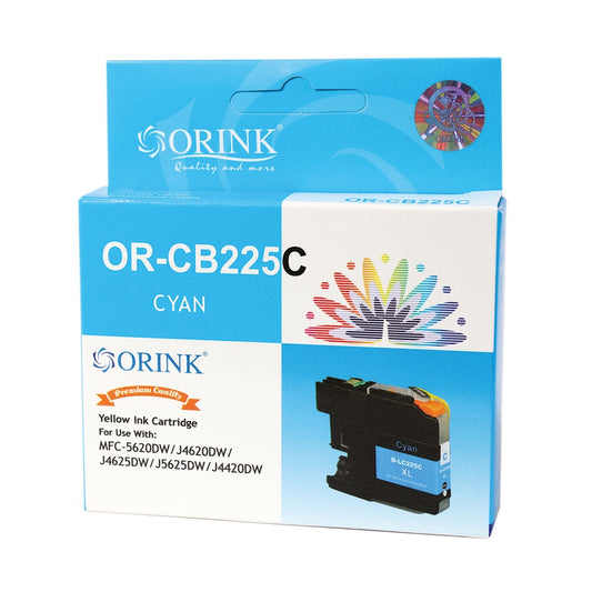 Brother LC225XL tintapatron cyan ORINK kép