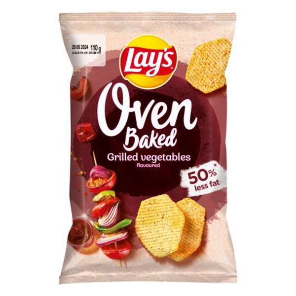 Burgonyachips LAY`S Oven Baked grillezett zöldséges 110 g
