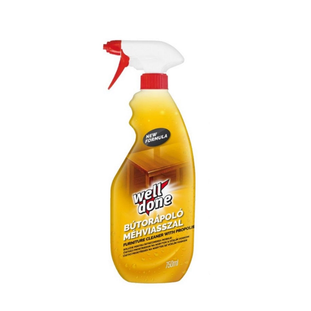 Bútorápoló szórófejes 750 ml méhviasszal Well Done kép